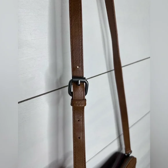 American Eagle Outfitters Tassel Crossbody Bag Brown Burgundy - Picture 11 of 11